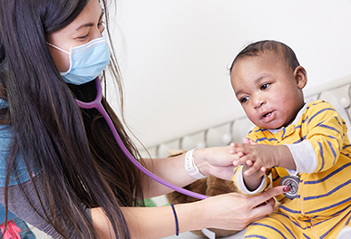 UMC nurse with baby